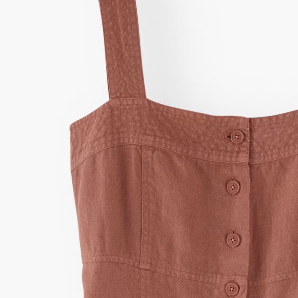 Wrap London linen jumpsuit, blue, 10 - Picture 10 of 12